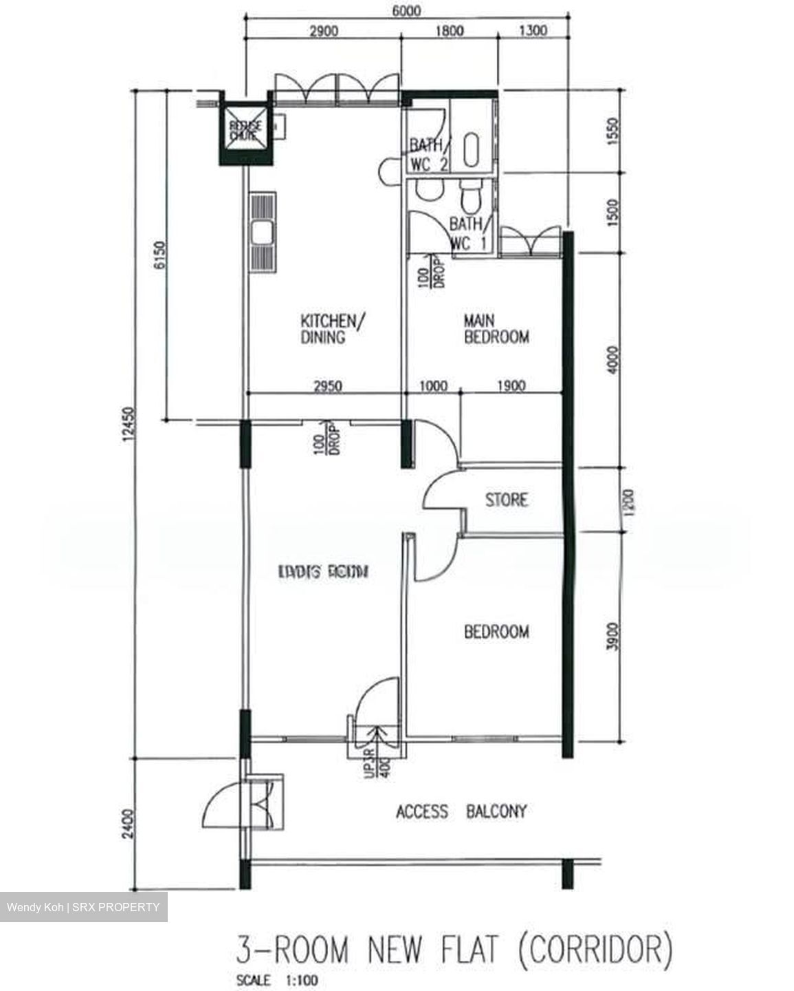 Blk 401 Harmony View (Hougang), HDB 3 Rooms #570005191